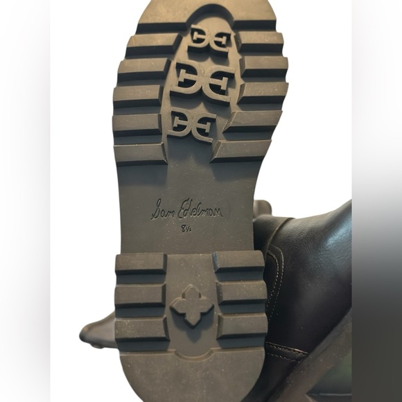 Sam Edelman Kinsley Biker  Black Leather Boots Women’s Size 8.5 - Picture 8 of 10